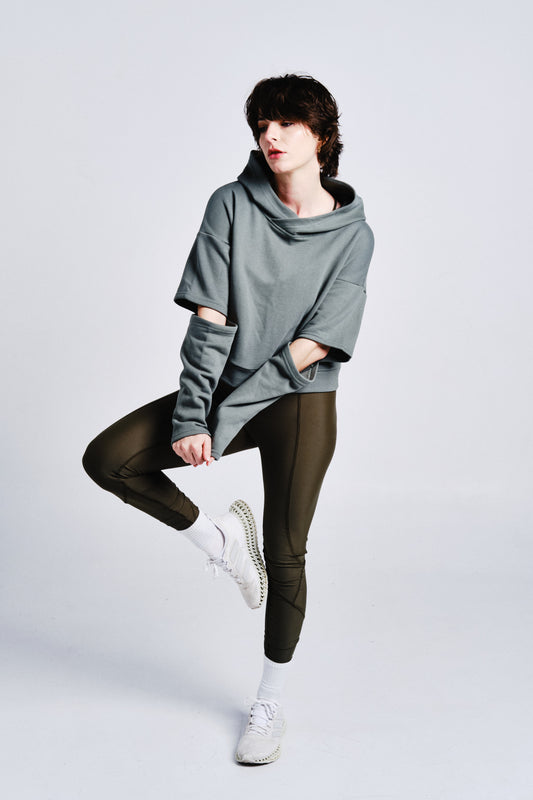 Elbow-Slit Hoodie